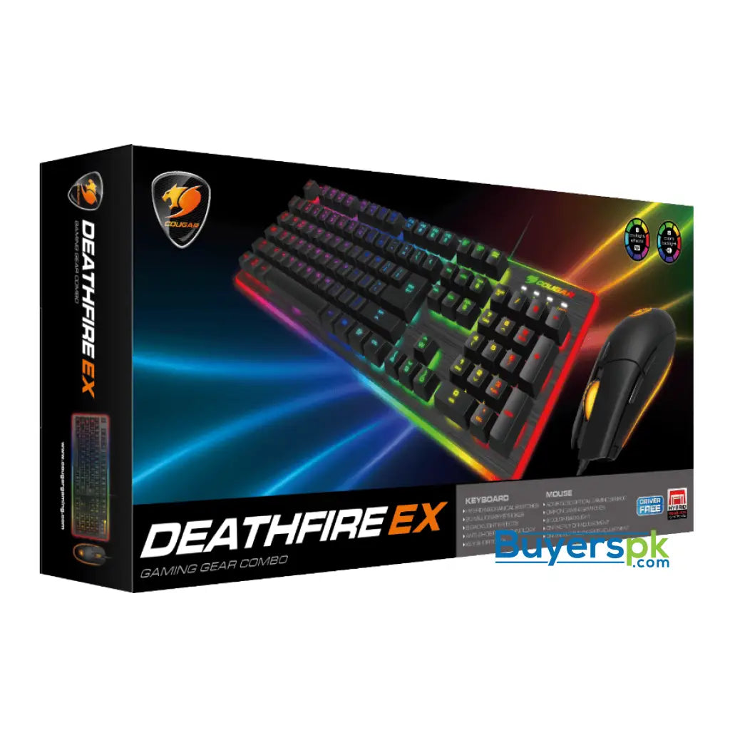 Cougar Deathfire ex Rgb Gaming Gear Combo - Keyboard + Mouse Price in Pakistan Cougar Deathfire ex Rgb Gaming Gear Combo - Keyboard + Mouse Price in Pakistan
